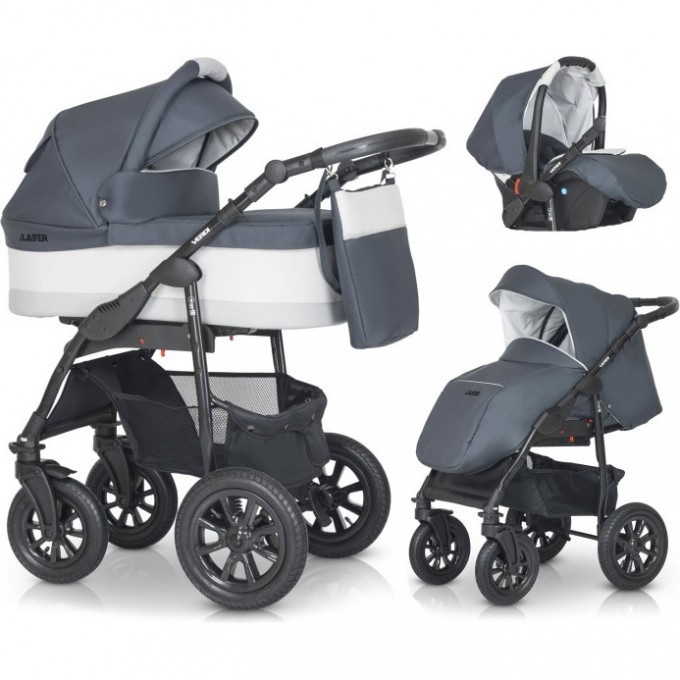 Коляска детская Verdi Babies Laser Black 3в1 цвет 1 (серый) 2020000003137 Коляска детская Verdi Babies Laser Black 3в1 цвет 1 (серый) 2020000003137