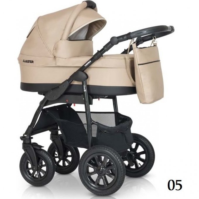 Коляска детская Verdi Babies Laser Black 3в1 цвет 5 (бежевый) 2020000003175 Коляска детская Verdi Babies Laser Black 3в1 цвет 5 (бежевый) 2020000003175