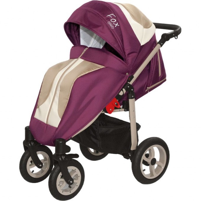 Коляска VERDI Babies Fox, без сумки, фиолетовая 2020000000693 Коляска VERDI Babies Fox, без сумки, фиолетовая 2020000000693