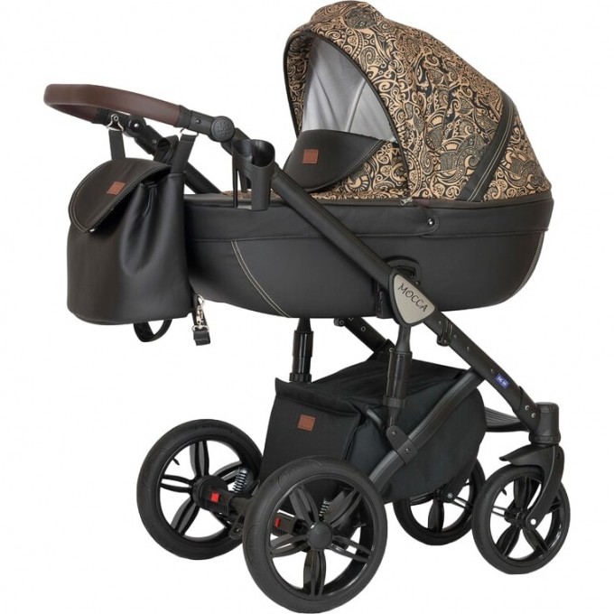 Коляска VERDI Babies Mocca 3 в 1, черный с узором 2020000002215 Коляска VERDI Babies Mocca 3 в 1, черный с узором 2020000002215