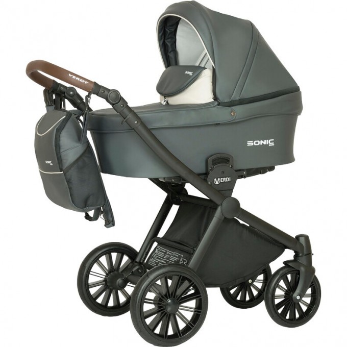 Коляска VERDI Babies Sonic Soft 3 в 1, серая 2020000002406 Коляска VERDI Babies Sonic Soft 3 в 1, серая 2020000002406