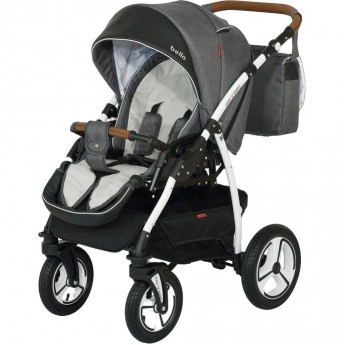 Коляска VERDI Bello, светло-серый с черным Коляска VERDI Bello, светло-серый с черным
