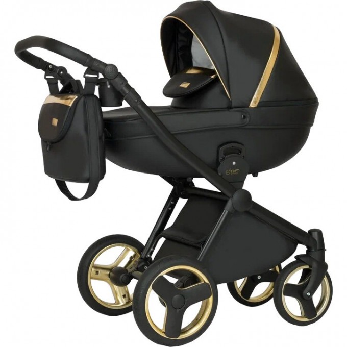 Коляска VERDI Mirage Soft 3 в 1, черный с золотом 2020000002437 Коляска VERDI Mirage Soft 3 в 1, черный с золотом 2020000002437