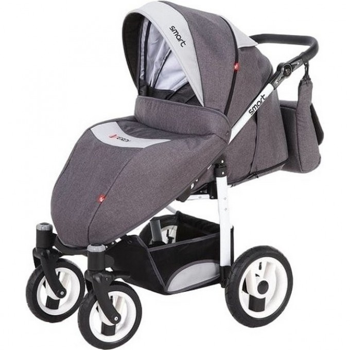 Коляска VERDI Smart 3 в 1, серая с серой вставкой 2790000084046 Коляска VERDI Smart 3 в 1, серая с серой вставкой 2790000084046