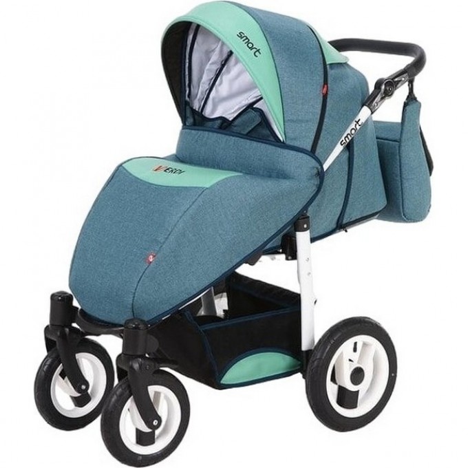 Коляска VERDI Smart 3 в 1, светло джинсовая с берюзовой вставкой 2790000102030 Коляска VERDI Smart 3 в 1, светло джинсовая с берюзовой вставкой 2790000102030